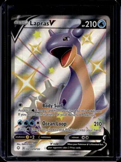 2021 Pokemon SWSH Shining Fates Lapras V Shiny Vault #SV110/SV122 - Image 1