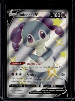 2021 Pokemon SWSH Shining Fates Indeedee V Shiny Vault #SV114/SV122 - Image 1
