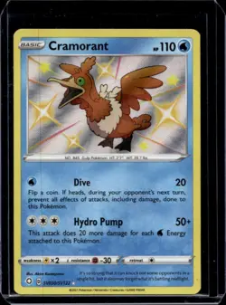 2021 Pokemon SWSH Shining Fates Cramorant Shiny Vault #SV030/SV122 - Image 1