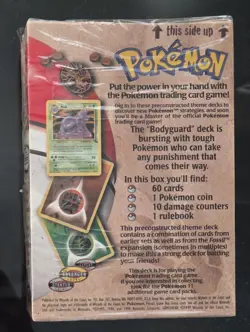 Factory-Sealed 1999 TCG Pokemon Fossil "BodyGuard" Theme Deck By WotC NM - Image 2
