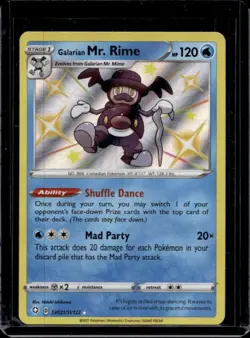 2021 Pokemon SWSH Shining Fates Galarian Mr. Rime Shiny Vault #SV021/SV122 - Image 1