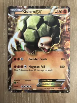 Golem EX - 46/83 - Pokemon Generations XY Ultra Rare Card - LP/MP - Image 1
