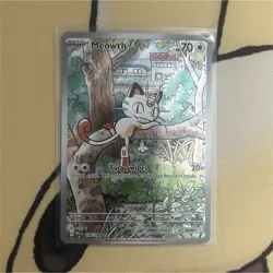 Pokemon Meowth 70HP Holo Card 106/094 Phantasmal Flames Illustration Rare - Image 1