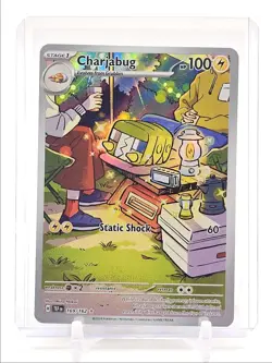 CHARJABUG 2024 POKEMON TEMPORAL FORCES ILLUSTRATION RARE 169/162 Q5550 - Image 1