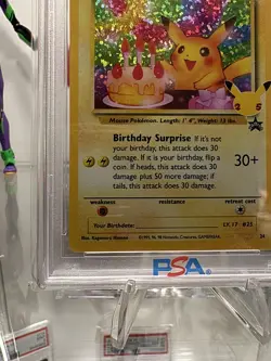 2021 POKEMON CELEBRATIONS CLASSIC COLL #24 BIRTHDAY PIKACHU-HOLO PSA 10 - Image 4