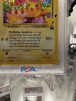 2021 POKEMON CELEBRATIONS CLASSIC COLL #24 BIRTHDAY PIKACHU-HOLO PSA 10 - Image 5