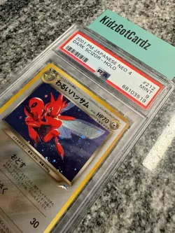 PSA 9 Dark Scizor 212 Holo Neo 4 Destiny Japanese Pokemon 2001 OLD BACK - Image 2