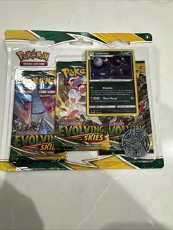 2 Pokemon SWSH Evolving Skies 3-Pack Blisters 1- Umbreon & 1-Escue - Image 3