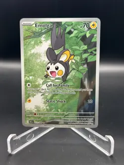 2025 Pokemon TCG Scarlet & Violet Black Bolt 112/086 Emolga Illustration Rare - Image 1