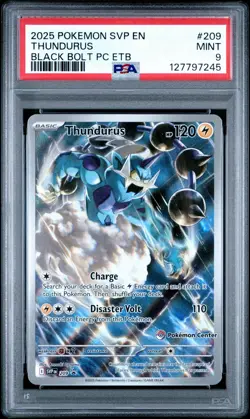 Thundurus 209 Sv Promo Holo Pokemon Center PSA 9 - Image 1