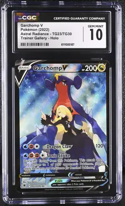 GARCHOMP V Astral Radiance Trainer Gallery Holo #TG23 CGC 10 Pokemon - Image 1