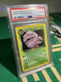 2000 Pokemon Dark Weezing Team Rocket Holo PSA 6 - Image 1