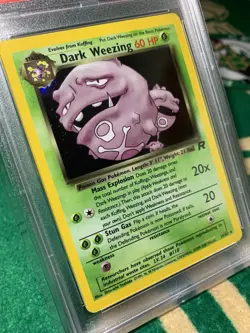 2000 Pokemon Dark Weezing Team Rocket Holo PSA 6 - Image 3