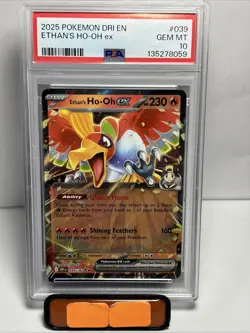 PSA 10 Ethan's Ho Oh ex Pokemon Destined Rivals EN #39 - Image 1