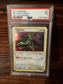 2011 Pokemon Call Of Legends Rayquaza Holo 20 PSA 7 NM - Image 1