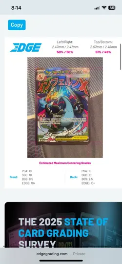 Pokemon TCG Mega Charizard X ex 023 Me: Mega Evolution Promo Holo Near Mint 🔥🔥 - Image 3