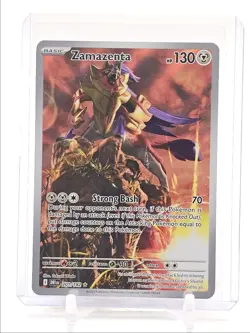 ZAMAZENTA 2025 POKEMON DESTINED RIVALS ILLUSTRATION RARE 201/182 Q5550 - Image 1