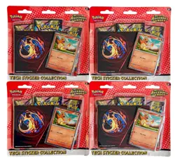 Pokemon Ascended Heroes Tech Sticker Collection Charmander x4 Sealed - Image 1