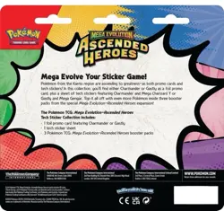 Pokemon Ascended Heroes Tech Sticker Collection Charmander x4 Sealed - Image 3