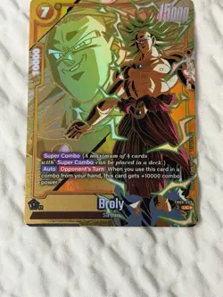 Broly FB08-088 UC* Alt Art Saiyan's Pride Dragon Ball English Card NM - Image 4
