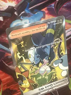 Pokemon TCG Clemont's Quick Wit 229/191 Surging Sparks Ultra Rare Raw Card - Image 3