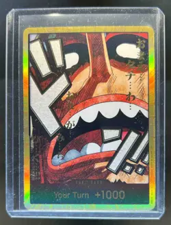 2025 One Piece PRB02 EN Don!! Card Your Turn +1000 USOPP Gold #NNO - Image 1
