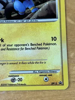 Shinx DP15 Swirl Holo Black Star Promo Inverted Back Error Pokemon TCG Card - Image 4