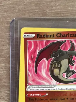 MISCUT ERROR Radiant Charizard Pokemon GO 011/078 Pokemon Card CCG - Image 3