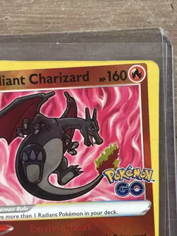 MISCUT ERROR Radiant Charizard Pokemon GO 011/078 Pokemon Card CCG - Image 4