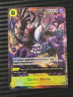 Gecko Moria OP14-104 Alternate Art Azure Sea's Seven One Piece Card English - Image 1