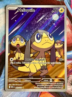 Helioptile 143/132 Me01: Mega Evolution Holo Pokemon Card - Image 1