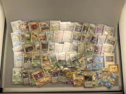 Large Lot of 64 Japanese 1996 Pokemon Cards, Some RARE, Holo, From Multiple Sets - Image 1