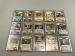 Large Lot of 64 Japanese 1996 Pokemon Cards, Some RARE, Holo, From Multiple Sets - Image 2