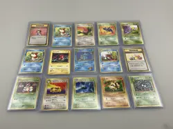 Large Lot of 64 Japanese 1996 Pokemon Cards, Some RARE, Holo, From Multiple Sets - Image 4
