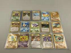 Large Lot of 64 Japanese 1996 Pokemon Cards, Some RARE, Holo, From Multiple Sets - Image 5