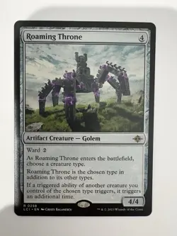 Magic: The Gathering Roaming Throne Rare Artifact Golem Ixalan Regular 258 - Image 1