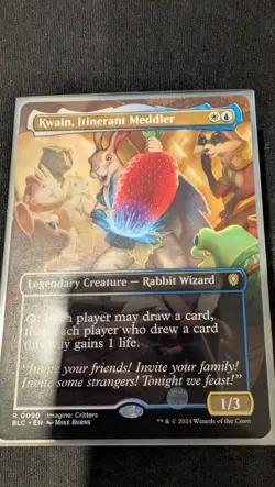 MTG: Kwain, Itinerant Meddler, Borderless, Bloomburrow Critters (BLC) - Image 1