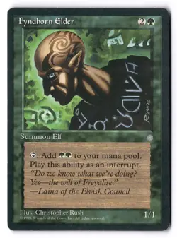 Fyndhorn Elder LP* Ice Age ENGLISH vintage mtg -UnltdCards - Image 1