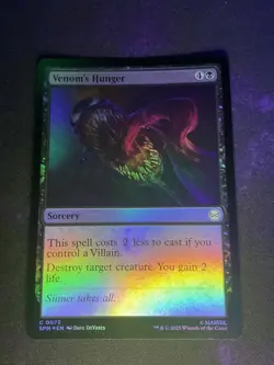 MTG * Venom's Hunger (Foil) Spider-Man * 1X * NM - Image 1