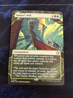 Nature's Will Wilds of Eldraine: Enchanting Tales Regular NM-M Unplayed - Image 1