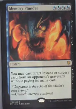 Memory Plunder - Commander 2017: #178, Magic: The Gathering Nm C252 - Image 1