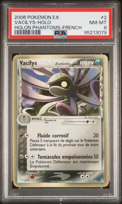 Carte Pokemon Vacilys 2/110 PSA 8 Holo Fantomes Holon EX FR Especes Delta - Image 1