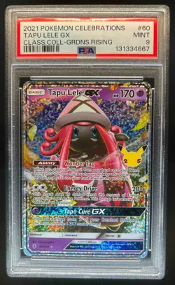 2021 Pokemon SWSH Celebrations Tapu Lele Classic Collection #60/145 PSA 9 - Image 1