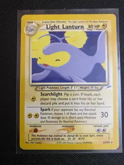 Pokemon TCG - Light Lanturn 23/105 - Neo Destiny - MP - Image 1
