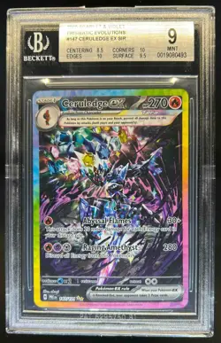 2025 Pokemon Prismatic Evolutions Ceruledge ex #147/131 BGS 9 - Image 1