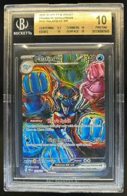 2025 Pokemon Prismatic Evolutions Palafin ex #151/131 BGS 10 - Image 1