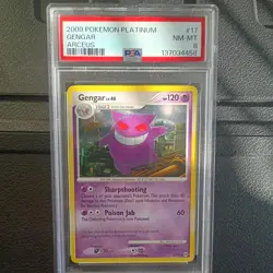 Pokemon Gengar Platinum Arceus NON Holo Rare #17 PSA 8 - Image 1