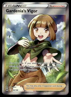 Pokemon TCG SWSH10: Astral Radiance #184/189 Gardenia's Vigor (Full Art) Holo - Image 1