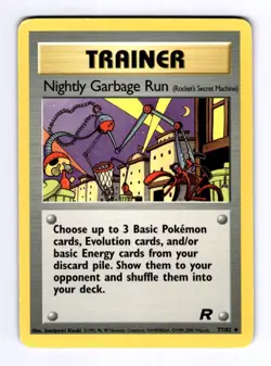 Nightly Garbage Run (Rock Team Rocket #77 (2000) Uncommon NM Pokemon - Image 1