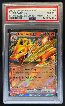 2023-25 Pokemon SV Black Star Promos SVP EN Charizard ex #161 PSA 8 - Image 1